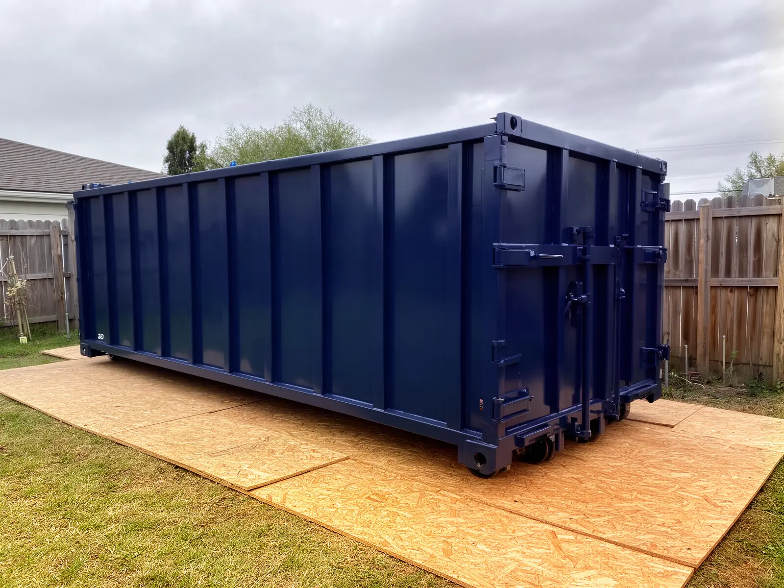 Roll-off dumpster from Zach's Wichita Dumpster Rental in Wichita, KS